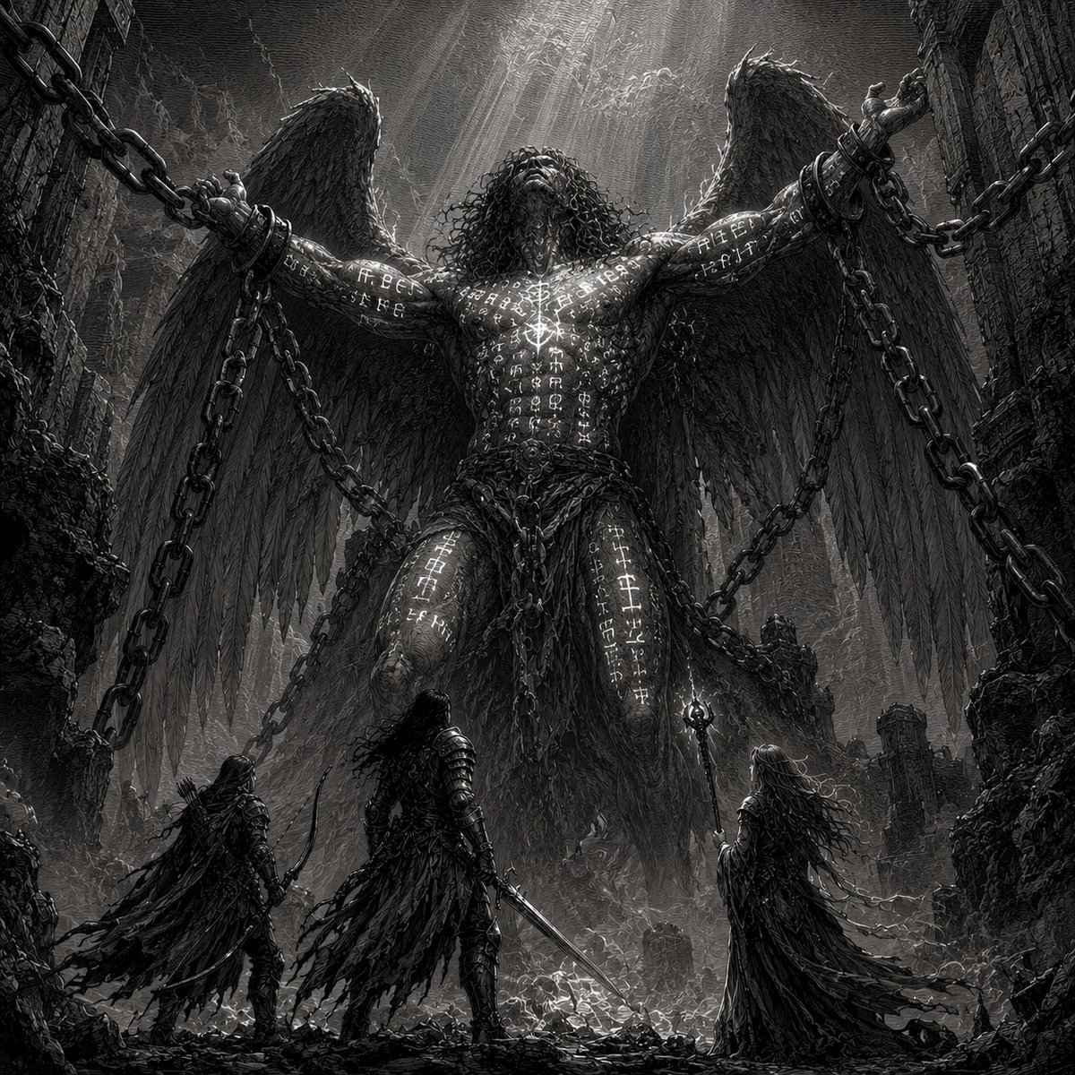 The Great Watcher, chained in the hollow